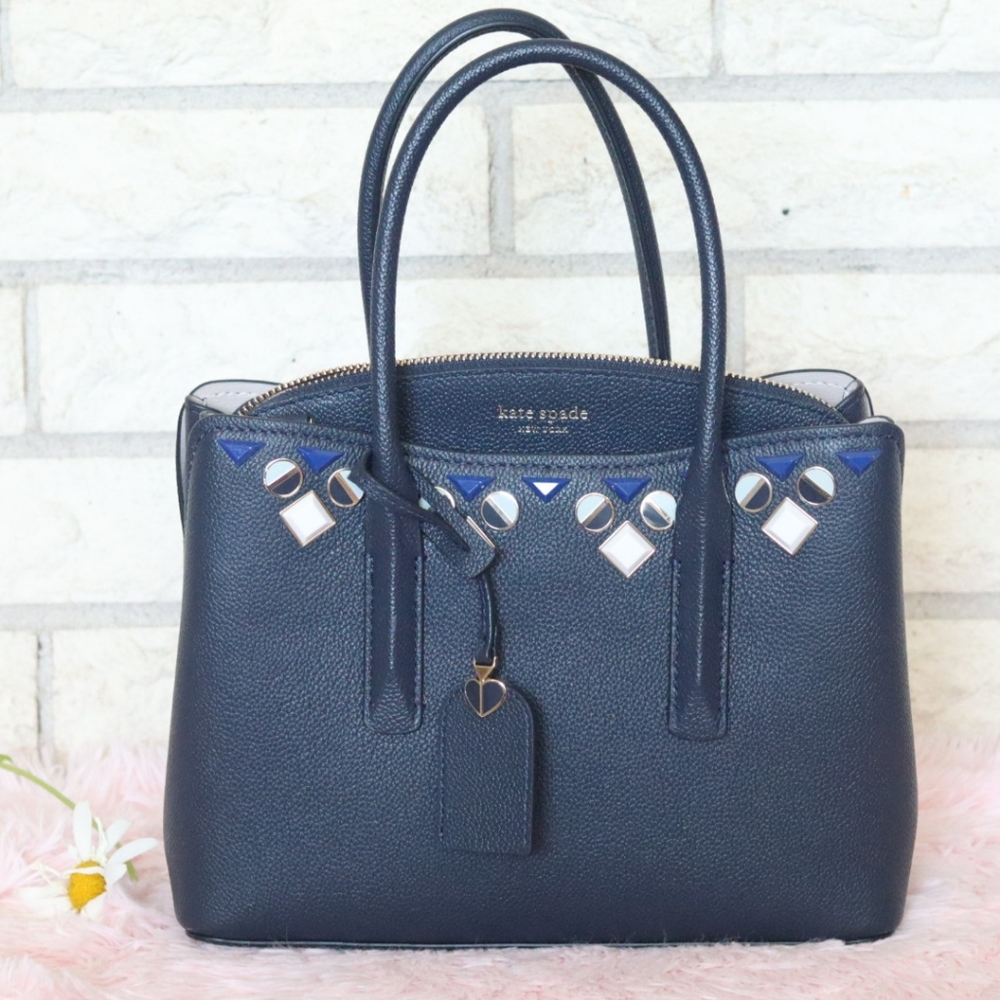Kate Spade margaux jeweled blazer blue bag.